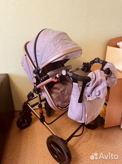 Коляска luxmom 3 в 1 бу