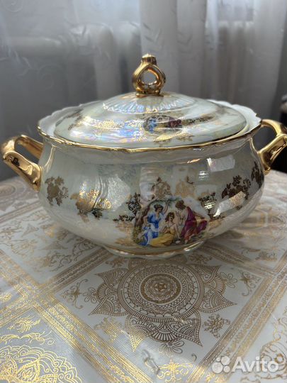 Супница фарфор мадонна Чехословакия