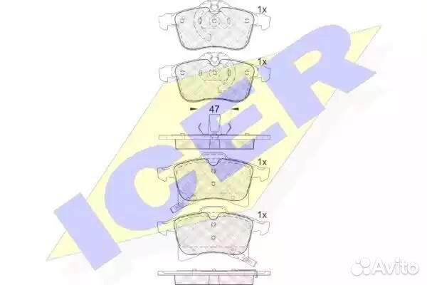 Колодки торм.диск. Astra H (04)