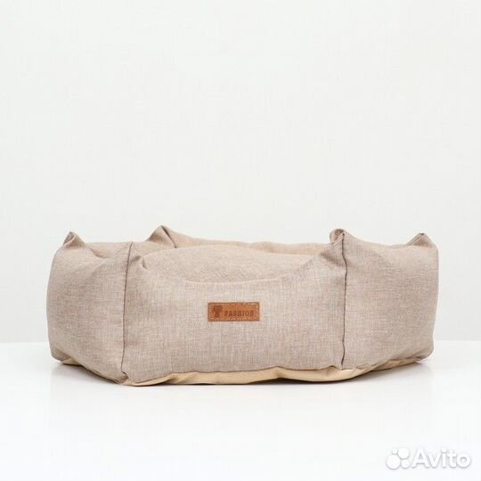 Лежанка шестиугольная, 52 х 50 х 15 см, рогожка