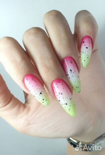 Наращивание ногтей на гелевые типсы