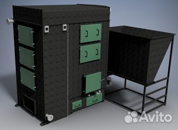 Котел на шелухе 1000 кВт для теплицы