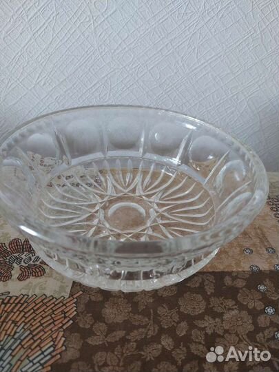 Ваза для фруктов стекло, D21см