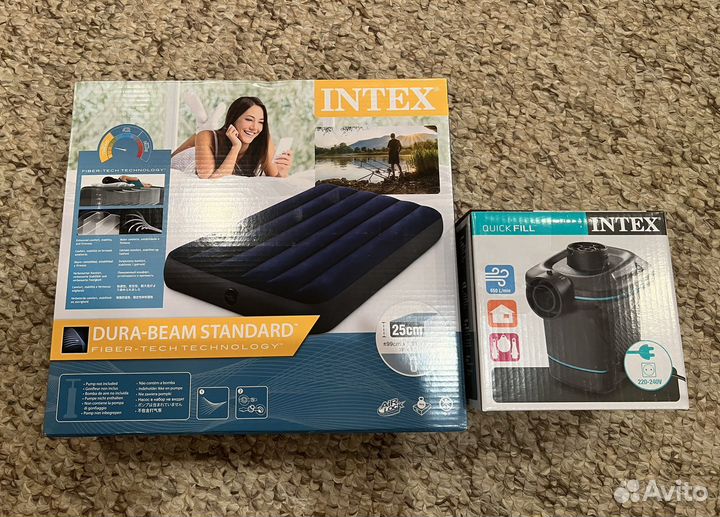 Надувной матрас + электронасос