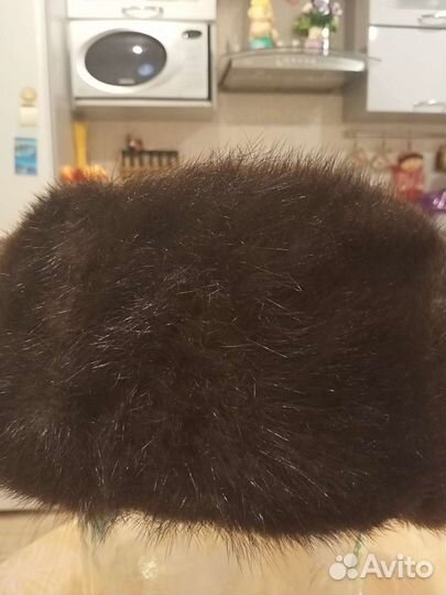 Норковая шапка мужская