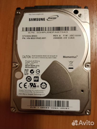 Жесткий диск 2 тб 2.5
