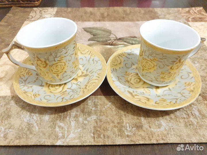 Кофейный набор новый фарфор на 2 персоны новый