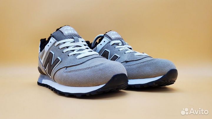 Кроссовки new balance 574 зимние