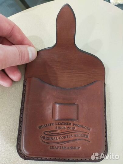 Портсигар кожаный