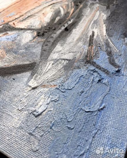 Картина маслом на холсте абстракция интерьерная ка