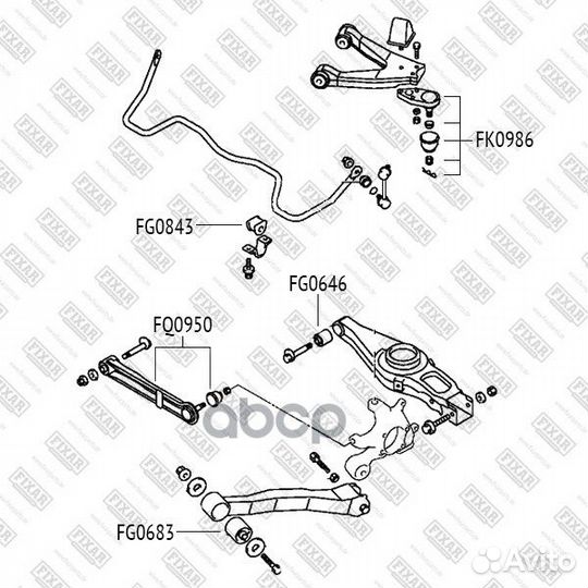 FQ0950 рычаг Mitsubishi Pajero 00 FQ0950 fixar