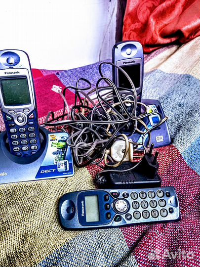 Беспроводные телефоны Panasonic 3 шт