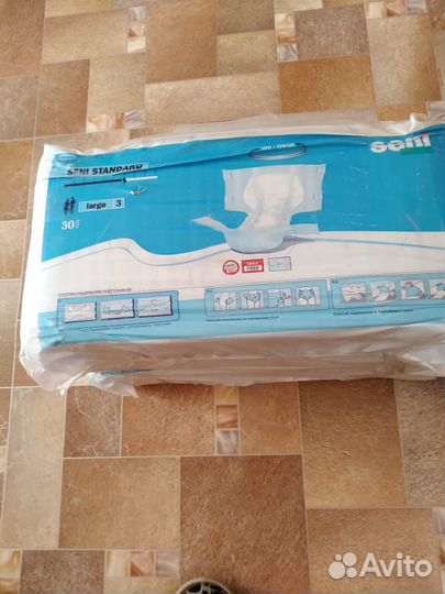 Памперсы для взрослых 3 размер seni