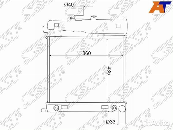 Радиатор Mercedes-Benz C-Class 93-01 / E-Class 95