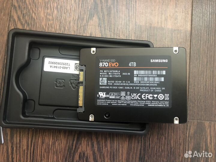 Жесткий диск ssd samsung 870 evo 4tb