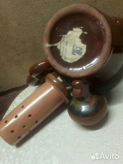 Петушок кувшин-заварочник,керамика с кружками