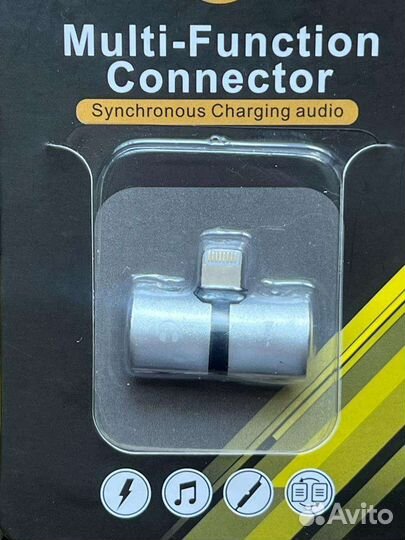 Переходник для зарядки и наушников на iPhone