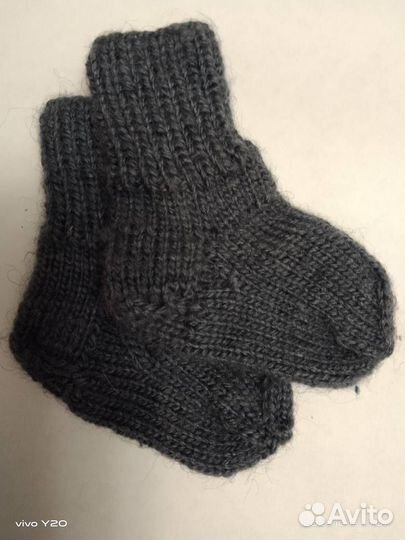 Носочки детские шерстяные вязаные (меринос)