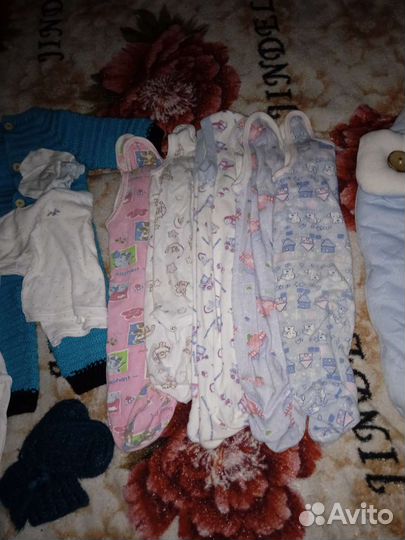 Детские вещи пакетом от 0 до 3-4 месяцев