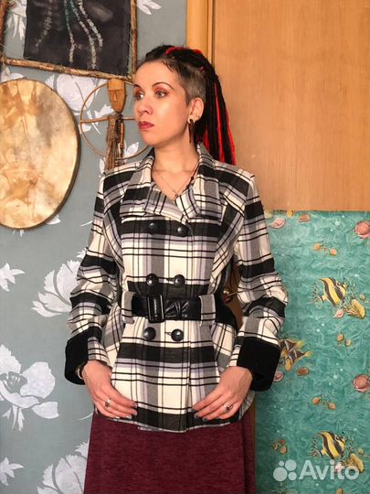 Пальто в клетку