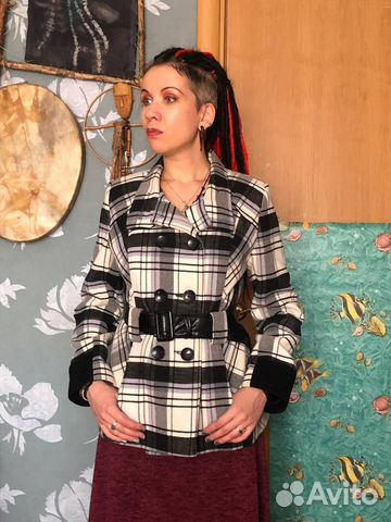 Пальто в клетку