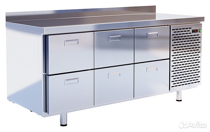 Стол холодильный italfrost (cryspi) сшс-6,0 GN-185