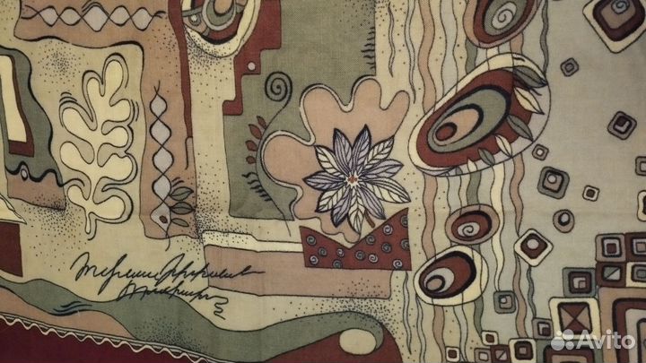 Павлопосадский платок шерсть 89*89