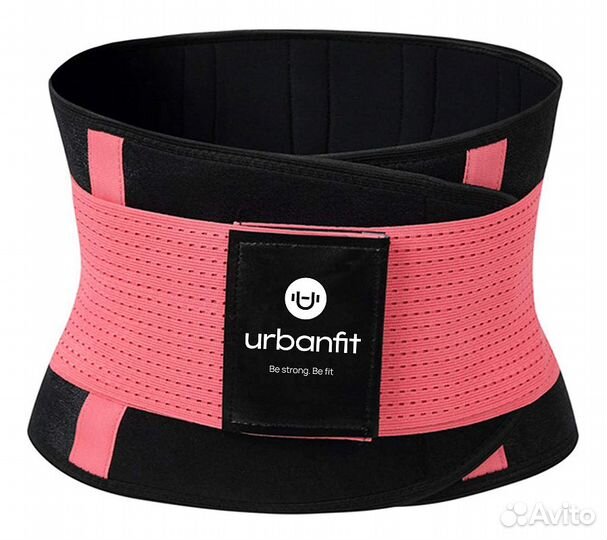Пояс для похудения Urbanfit, размер XXL, розовый
