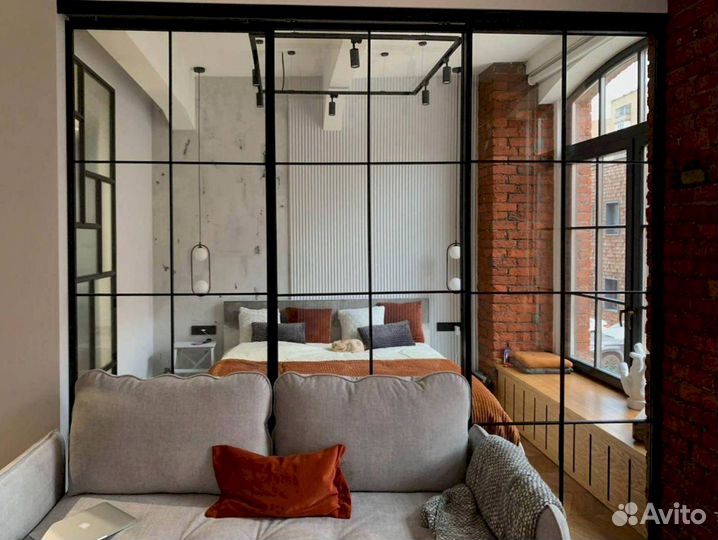 Стеклянная перегородка