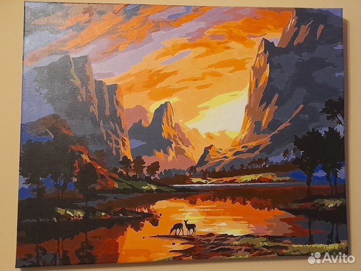 Картина акрилом на холсте