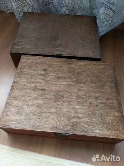 Деревянные сувенирные коробки. Новые