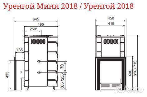 Печь Для Бани Уренгой 2018 Carbon с теплообменнико