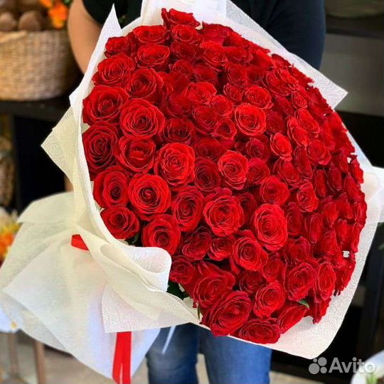 Букет из роз Эквадор 50 см