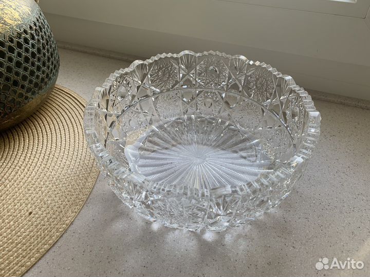 Салатник хрустальный