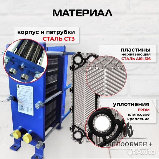 Теплообменник для воды SN 04-68 для 85кВт