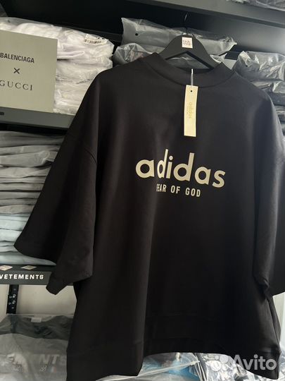 Футболка Adidas & Fear Of God (Оверсайз тренд)