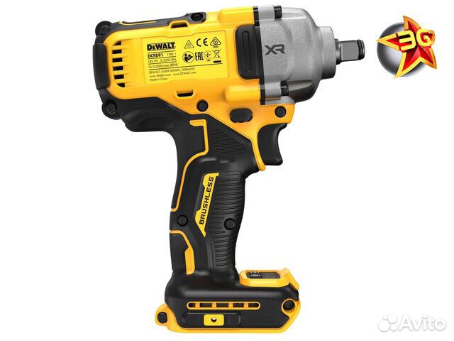 Аккумуляторный гайковерт DeWalt DCF891NT без аккумулятора