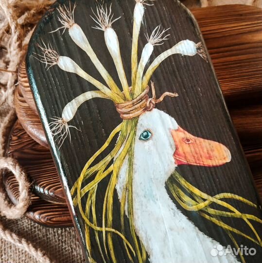 Сервировочная доска Гусь для подачи