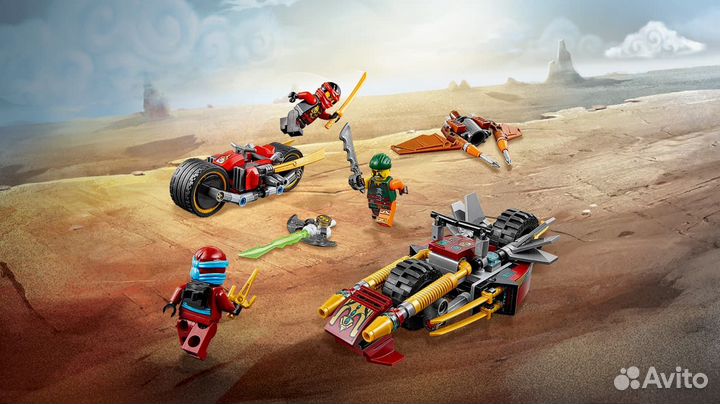 70600 lego Ninjago Погоня на мотоциклах