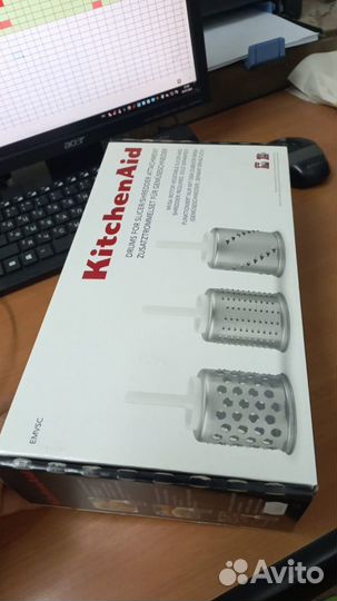 Ножи-барабаны для овощерезки 3 шт KitchenAid