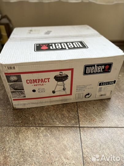 Угольный гриль weber новый