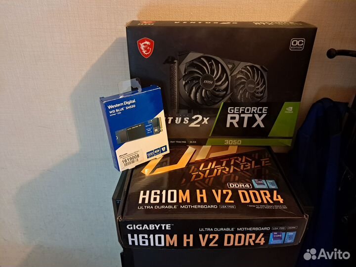 Core i5-12400 f. 32 gb. Rtx - 3050. M2-500 gb