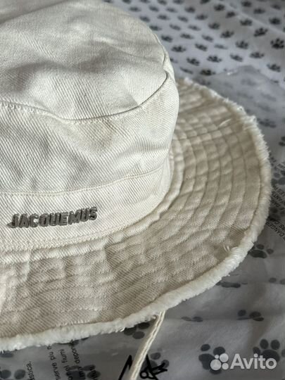 Панама jacquemus шляпа молочная оригинал