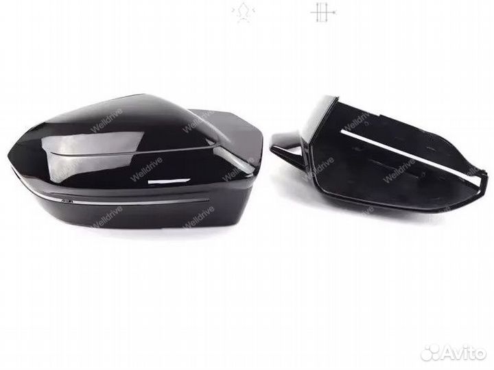 Крышки зеркал BMW 5 G60 G61 черный глянец