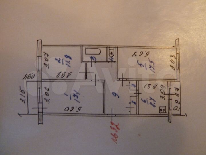 3-к. квартира, 70 м², 1/5 эт.