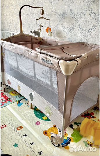 Детская кровать, кроватка 2 в 1 манеж+кровать