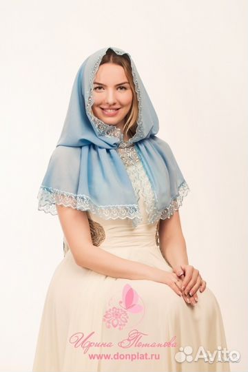 Венчальная, церковная накидка в храм