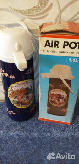 Термос 1.9 л с пневмопомпой Китай