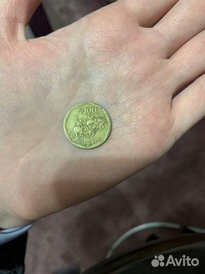 Монета 100 рупий 1996 года