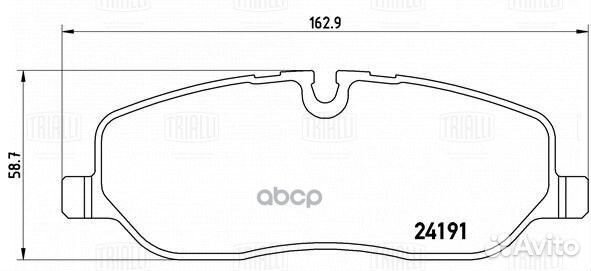 Колодки торм. для а/м Land Rover Discovery 3 (0